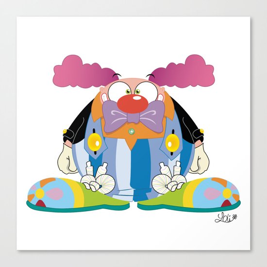 Big clown Canvas Print