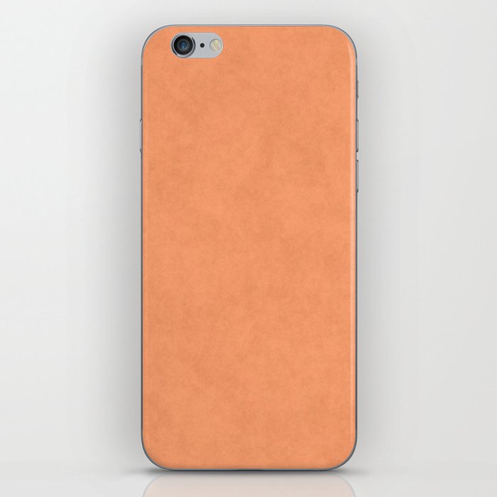 Speckled Texture - Pastel Orange Peach iPhone Skin