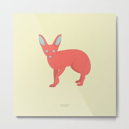 ØRKENRÆVEN Metal Print
