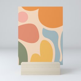 Colorful Groovey Shapes Mini Art Print