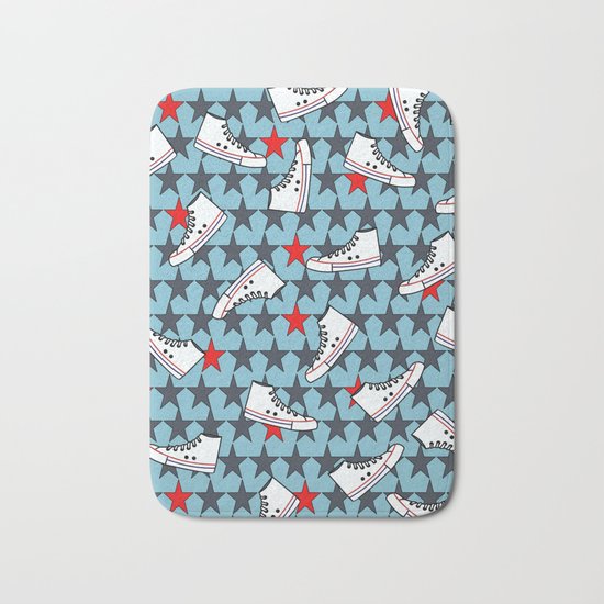 sneakers pattern Bath Mat