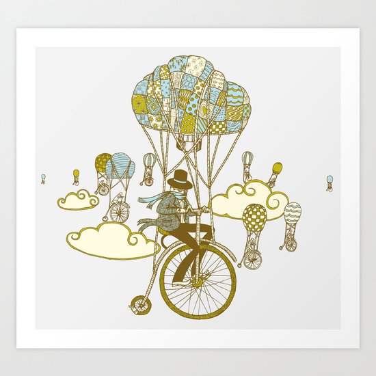 Bicycle Race Art Print