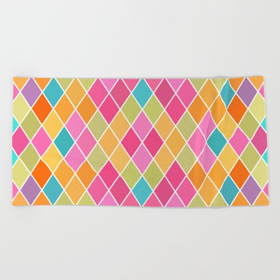 Lovely geometric Pattern VIII Beach Towel