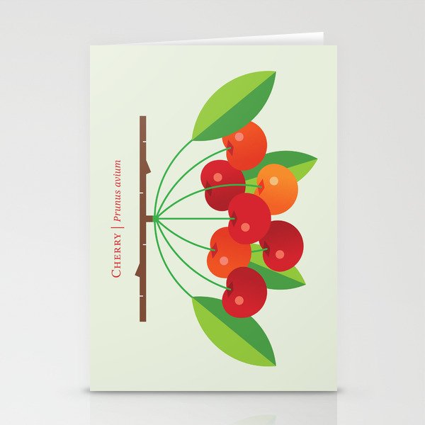 Fruit: Cherry Stationery Cards