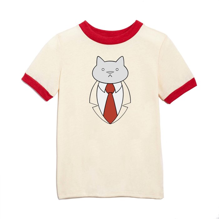 Business Cat Kids T Shirt