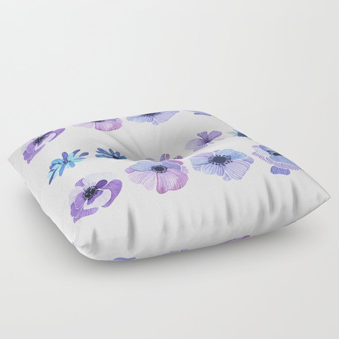 Purple flower Floor Pillow
