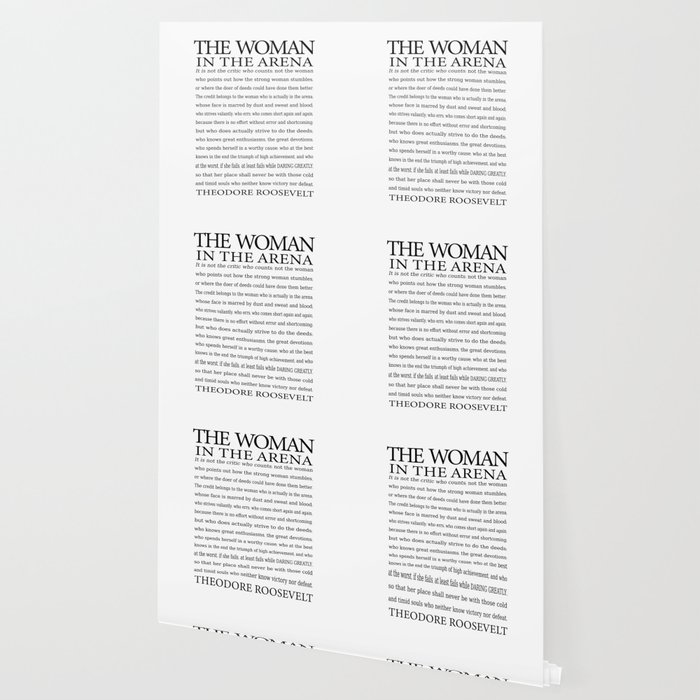 Daring Greatly Woman In The Arena The Man In The Arena Quote By Theodore Roosevelt Wallpaper By Ekphotoart Society6