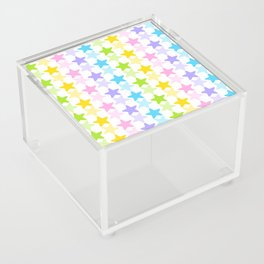 Retro Rainbow Stars Acrylic Box