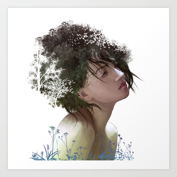 Natural Hair Art Print By Arthurtribuzi Society6