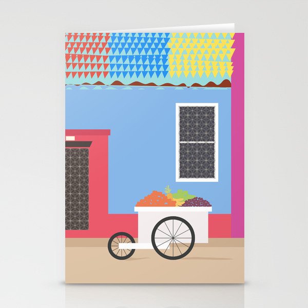 Colorful Cartagena, Colombia Stationery Cards