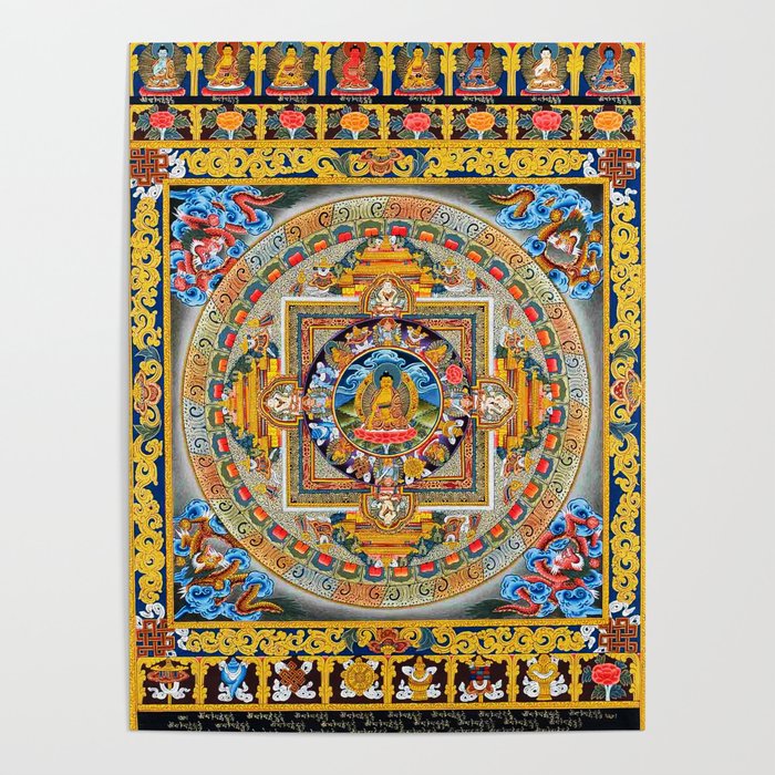 Mandala Buddhist 5 Poster