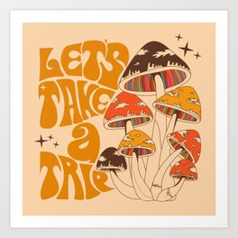 Magic Mushrooms Art Prints For Any Decor Style Society6 Color in your hippie style mushroom. magic mushrooms art prints for any