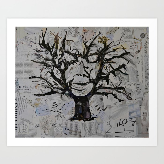 TreeFace Art Print