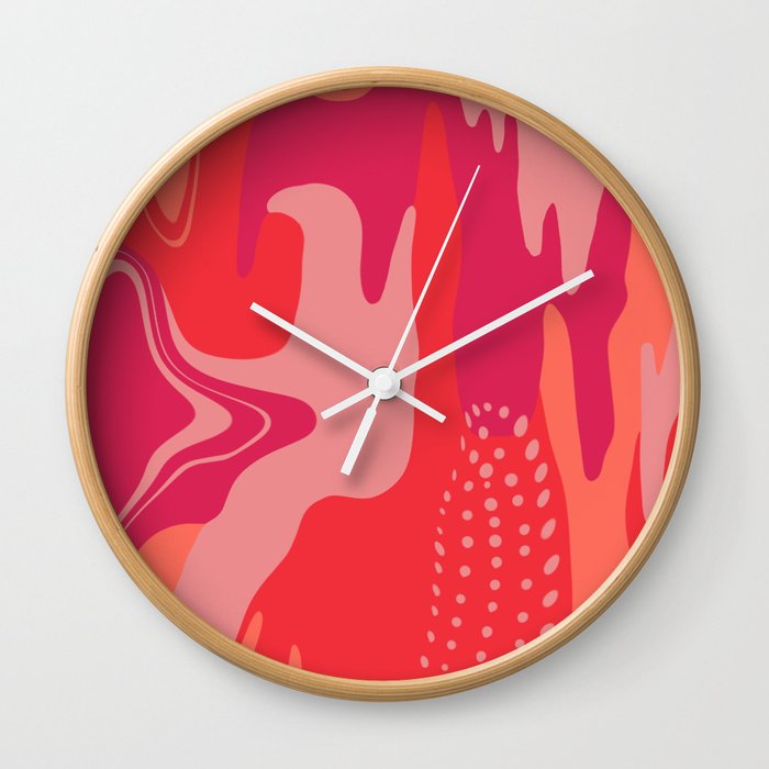Rose Camouflaged  Wall Clock