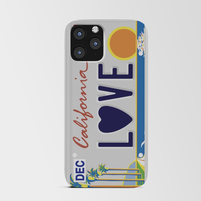California Love License Plate iPhone Card Case