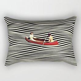 Illusionary Boat Ride Rectangular Pillow