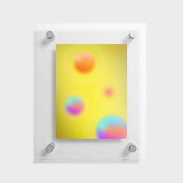 Yellow Summer Vibes Floating Acrylic Print