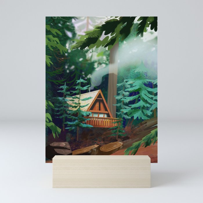 A Frame Cabin  Mini Art Print