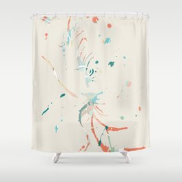 Guided chance: muted rainbow Shower Curtain