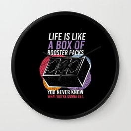 Like A Box Of Booster Packs Trading Card Wall Clock