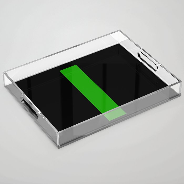 Letter I (Green & Black) Acrylic Tray