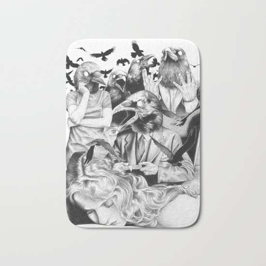 Ominous Farewell Bath Mat