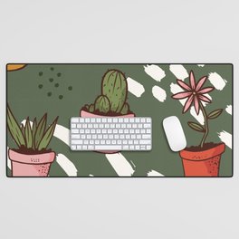 Cactus and Succulent Desk Mat