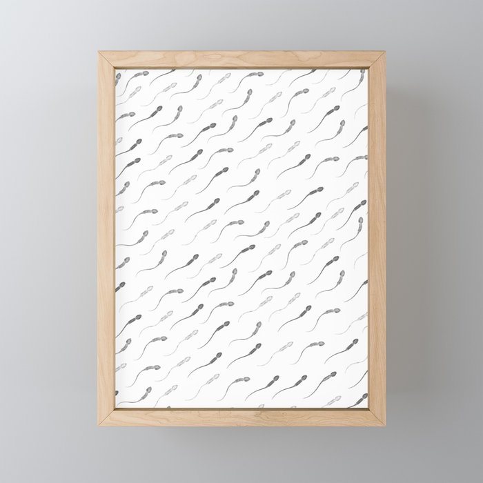 Sperm Framed Mini Art Print
