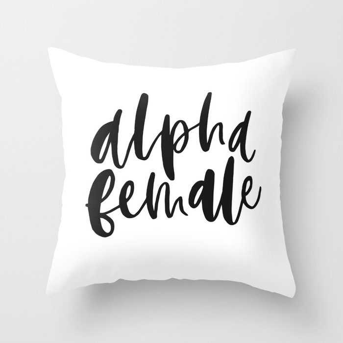Alpha Throw Pillow