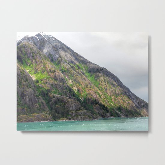 Sunlit Mountain Metal Print