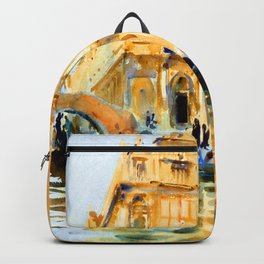 John Singer Sargent Rio dei Mendicanti Backpack | Riodeimendicanti, Painting, Venice, Italy, Johnsingersargent 