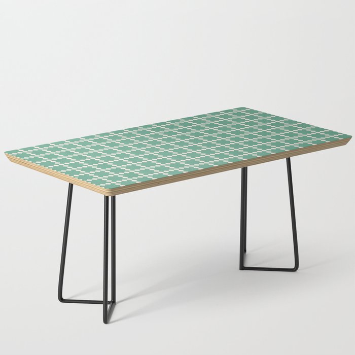 Geometric retro turquoise pattern Coffee Table