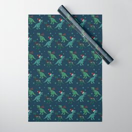 Holiday T-Rex Wrapping Paper