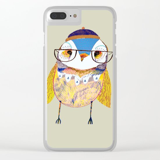 Rad Owl Clear iPhone Case