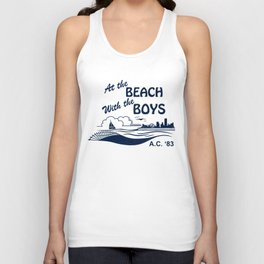 At the Beach with the Boys Unisex Tank Top