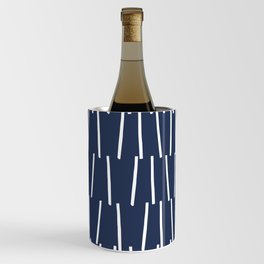 Lines Pattern // Navy Blue Layering Wine Chiller