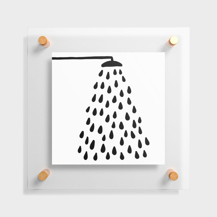 Shower in bathroom Floating Acrylic Print