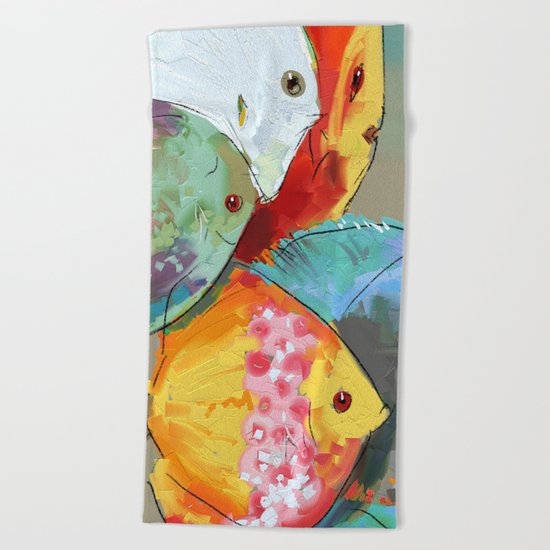 Fish out of Water Beach Towel