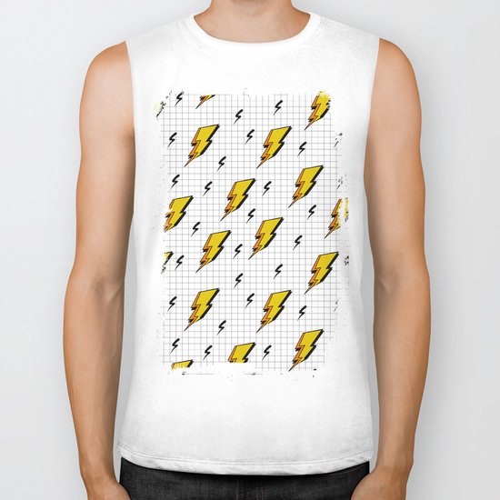 Pop art for streak of lightning Biker Tank