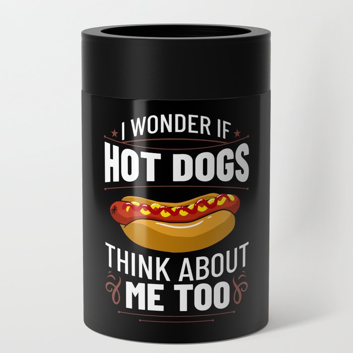 Hot Dog Chicago Style Bun Stand American Can Cooler