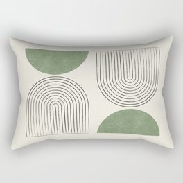 Arch balance green Rectangular Pillow