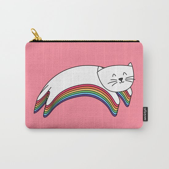 Rainbow Kitty Carry-All Pouch