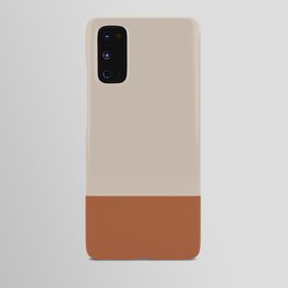Minimalist Solid Color Block 1 in Putty and Clay Android Case
