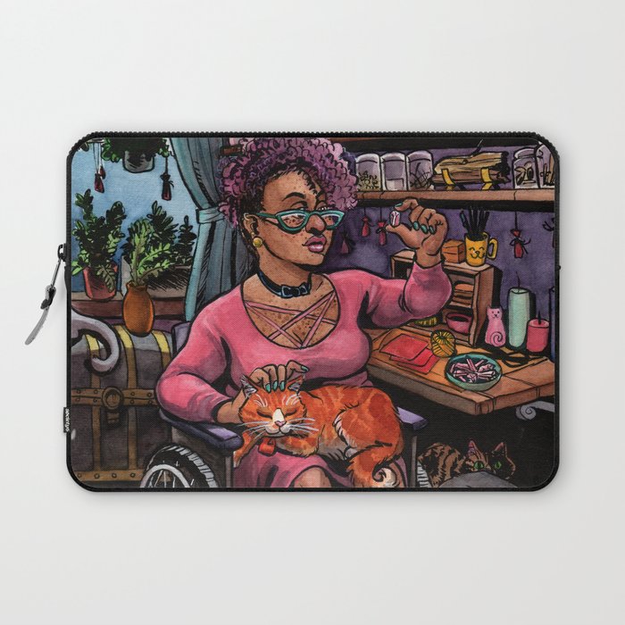 Cat Witch Laptop Sleeve