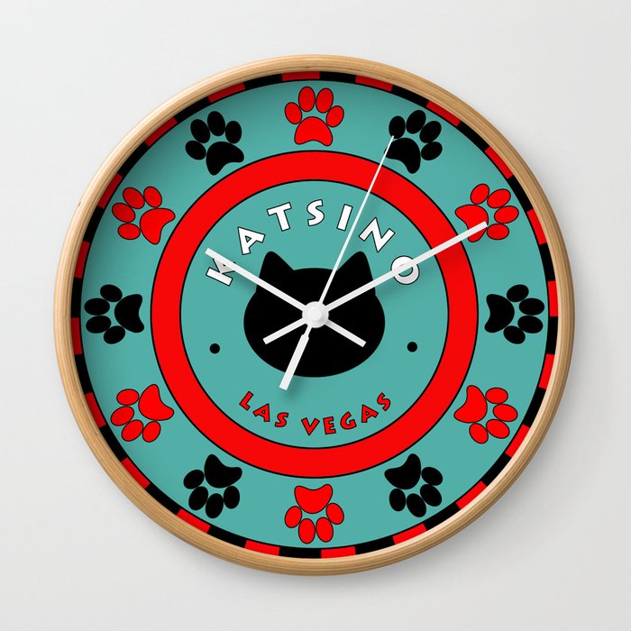 Katsino Las Vegas (animals cats) Wall Clock