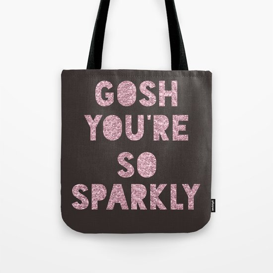 Gosh, Sparkly Tote Bag
