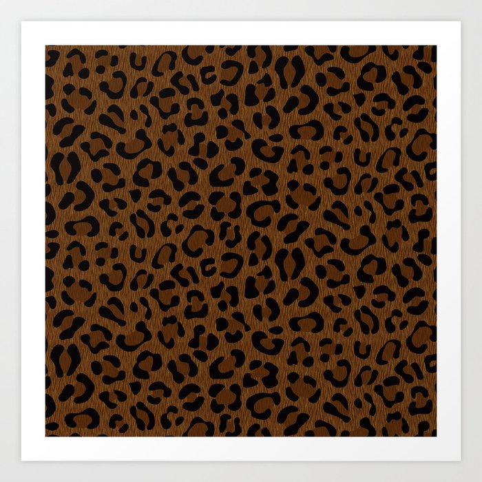 Leopard Print - Dark Art Print