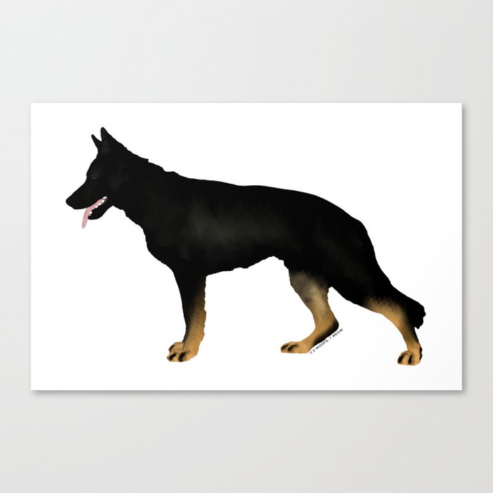 German Shepherd: Bicolor Canvas Print by 2 Woofs, 1 Meow Photography ...