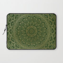 Mandala Royal - Green and Gold Laptop Sleeve