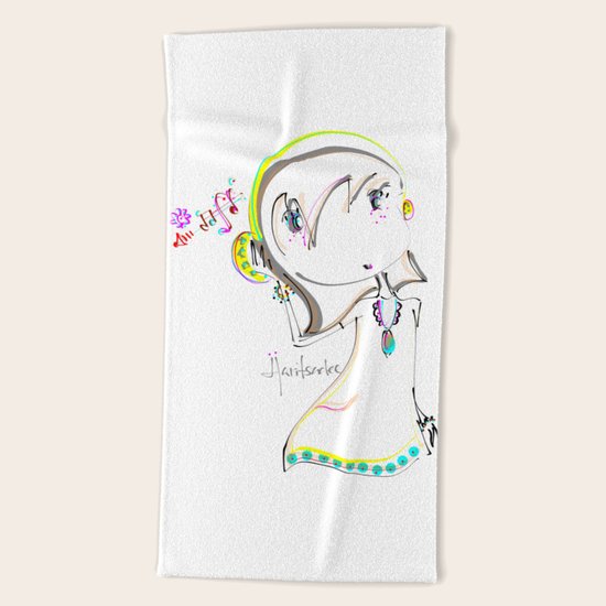haritsadee 5 Beach Towel